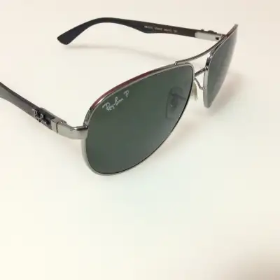 Ray-Ban RB8313 Carbon Fibre sunglasses with P3 polarized lenses, View more