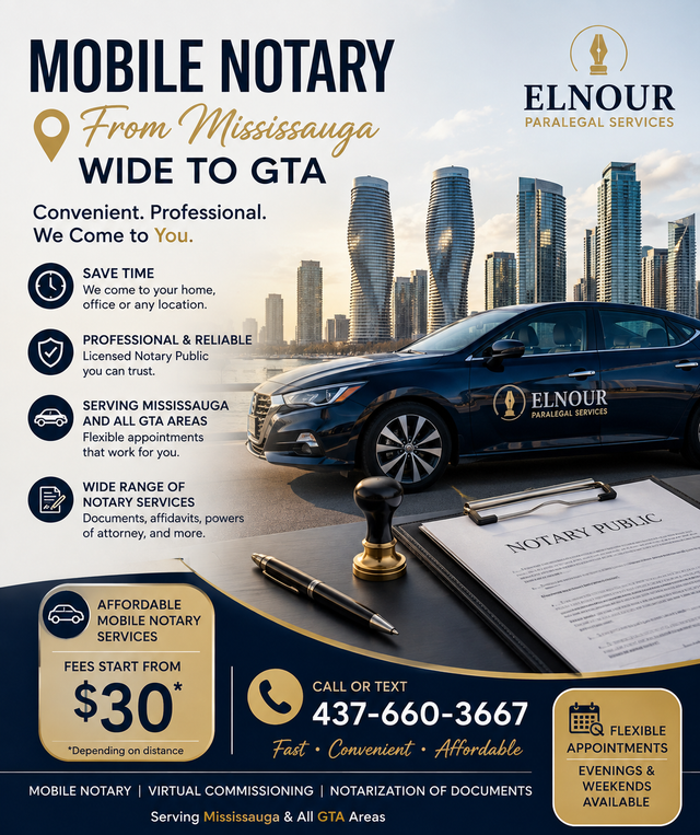  Mobile Notary — We Come to You!