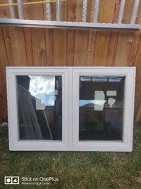 Brand new white casement windows