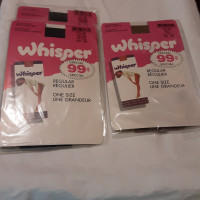 NEW Vintage Whisper Panty Hose Reinforced Regular One Size