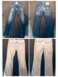 True Religion Diesel etc Men Jeans 14 pairs size W30-32 L32-34