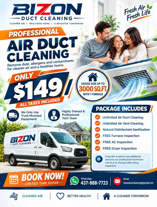 Premium Whole House Duct Cleaning - $149 | Saskatoon Homeowners 