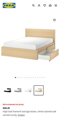 Malm IKEA Queen Bedframe 