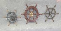 Small sailboat ship wheels