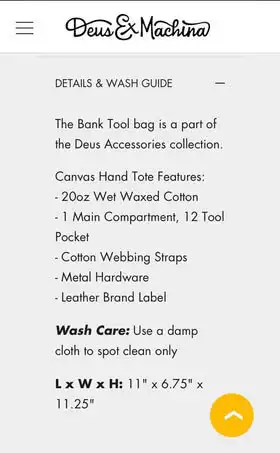 Rare Deus Ex Machina Canvas Tool Tote Bag in Other in Barrie - Image 7