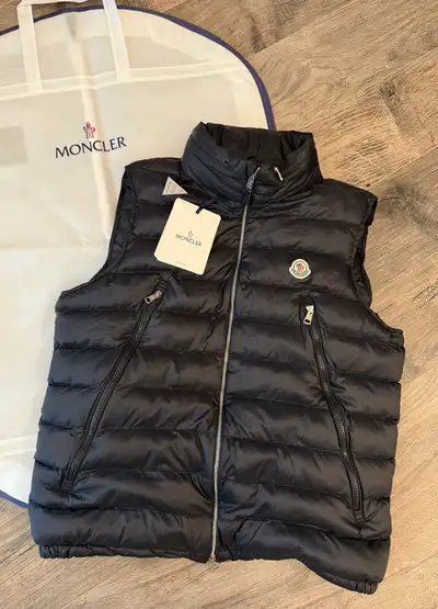 Monclr men’s hooded vest size Large , View more