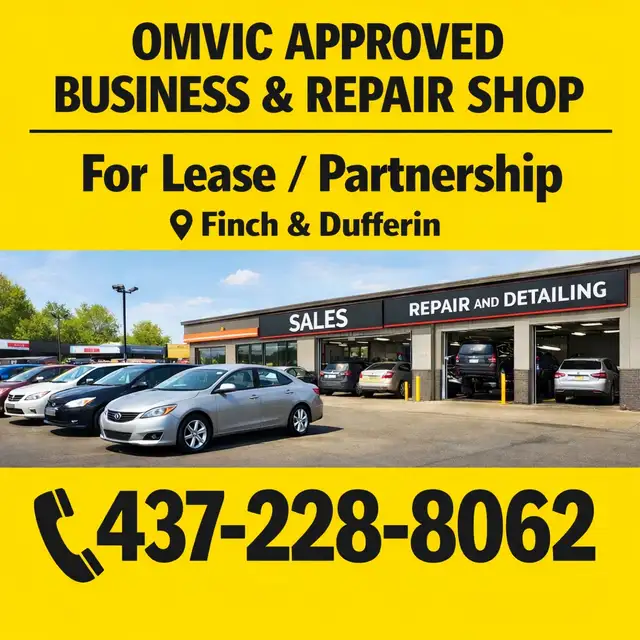Repairs & OMVIC Approved Auto Business(Sales,Repairs &Detailing)