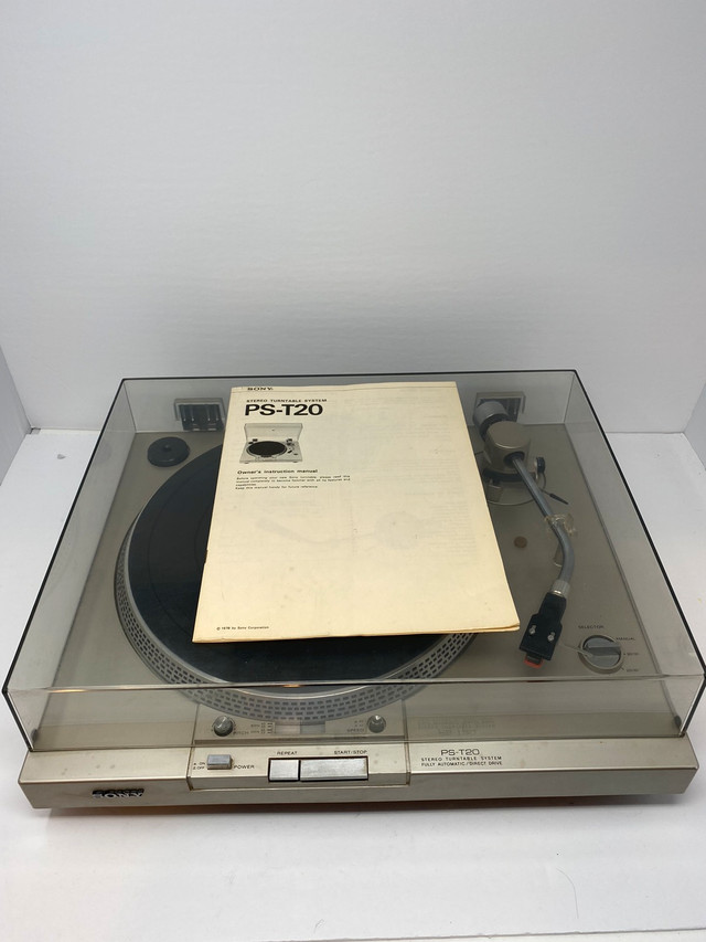 Sony PS-T20 Turntable Record Player with Manual and Cover in General Electronics in Cambridge - Image 2