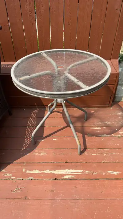 Round Glass Patio Bistro Table, View more
