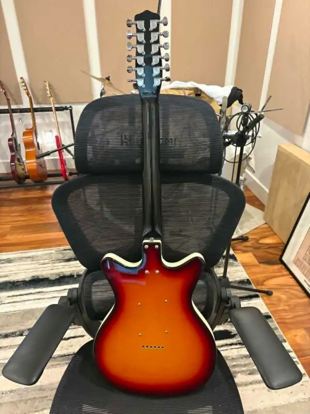 2004 sunburst DanElectro DC59/12 12 string electric in Guitars in Kingston - Image 5