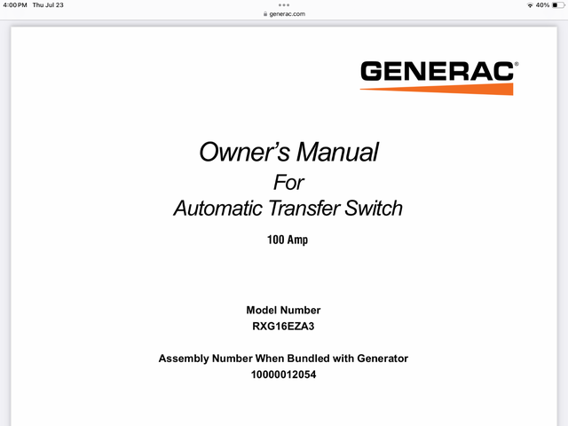 Generac 100 amp automatic transfer switch in General Electronics in Belleville - Image 5