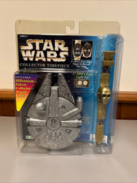Star Wars collector timepiece C-3PO watch with millennium falcon