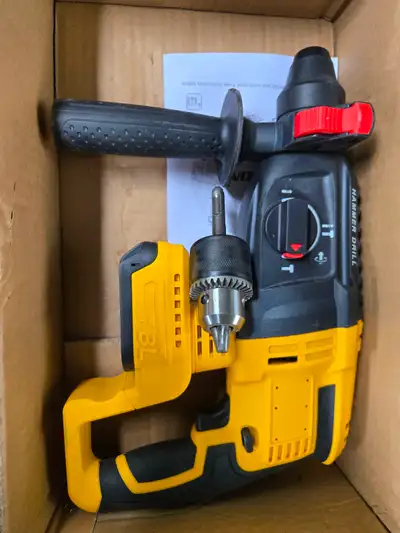 Rotary Hammer Drill Compatible with Dewalt 20v Max Battery, View more