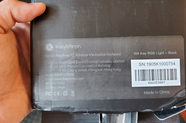 DEFECTIVE - Keychron K1 Version2 Slim Clicky Mechanical Keyboard in Mice, Keyboards & Webcams in Mississauga / Peel Region - Image 3