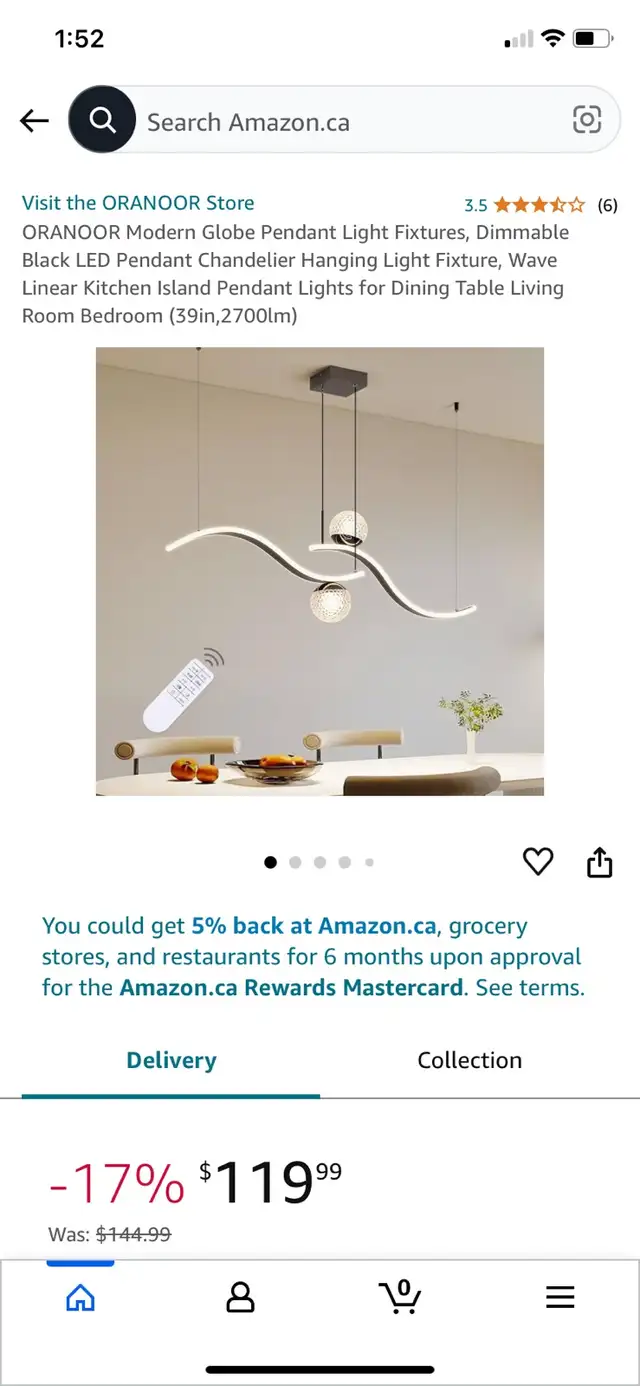 led modern chandelier in Indoor Lighting & Fans in Woodstock - Image 2