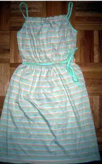 D10 Girl’s Vintage Striped Sundress with Jacket Size 7