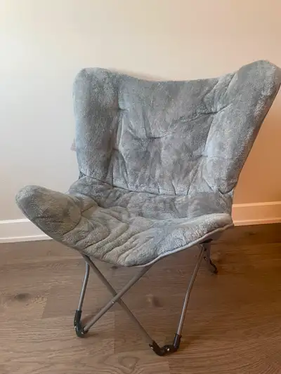 Comfy Grey Butterfly Chair, View more