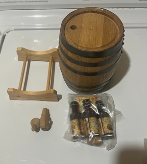 Wine & Whiskey AmericanWhite Oak Barrel & Connoisseur Refill Kit, View more