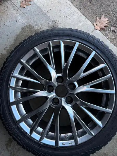Set of 4 - 18" Winter Rims + Studded Nokian Tires (5x114.3) (Toyota/Lexus) Selling a complete set of...