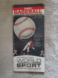 1961 Baseball Handbook and Schedule 