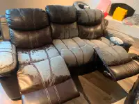 Double Recliner Couch