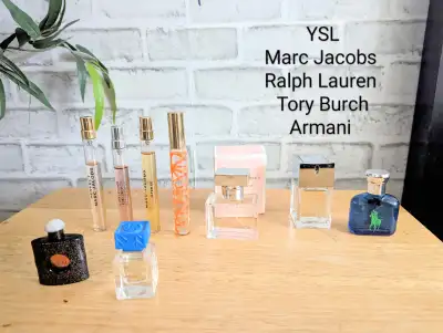 Travel Perfumes - YSL, Marc Jacobs, Tory Burch, Armani, View more