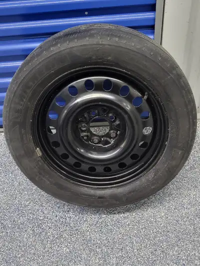 1 RIM & TIRE ONLY!! New Steel Rim with (used) Michelin Primacy MXV4 All Season Tire (235/55/17). Was...