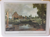 John Constable - Set of 6 cork backed placemats and 6 coasters