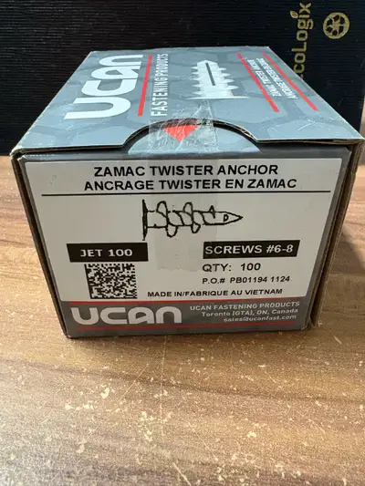 Ucan Zamac Twister Anchors, View more
