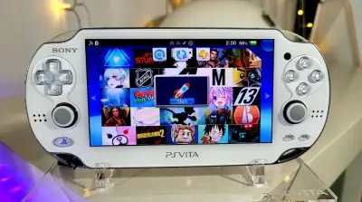 WHITE Playstation PS VITA OLED 1000 PSVITA MODDED 999+ Games, View more