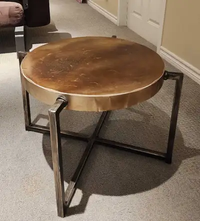 Coffee table (metal base), View more