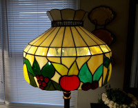 "Fruitful" Stained Glass Floor Lamp