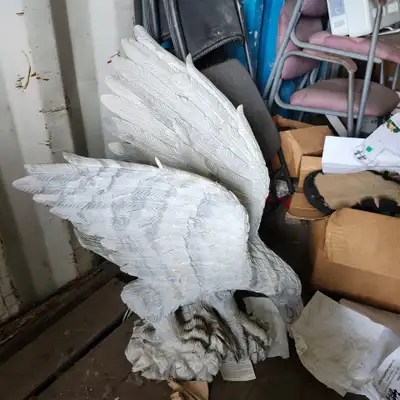 Decorative Stone Eagle 32" Tall, View more