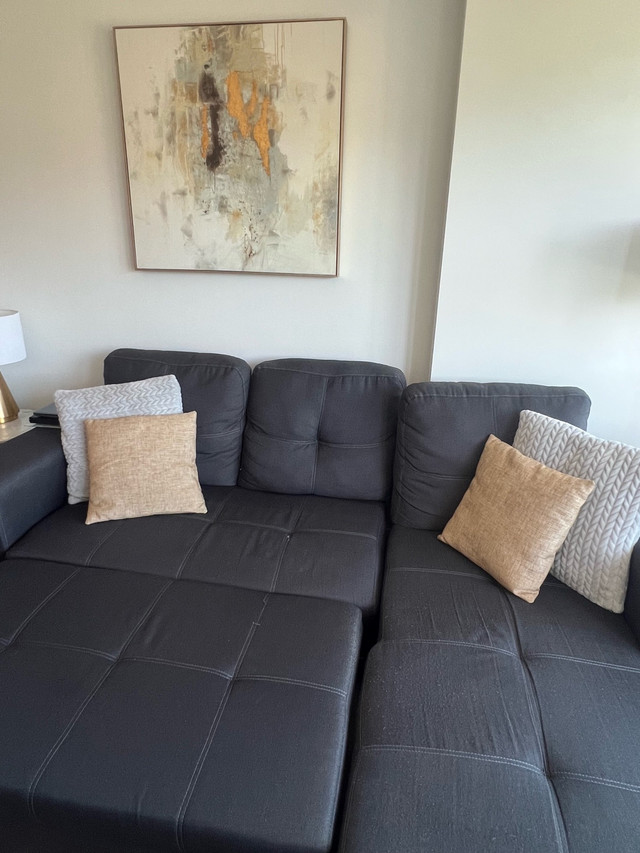 Moving Sale | Convertible Sectional Left/Right Sofa – Bed + Stor in Couches & Futons in Vancouver - Image 3