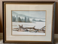 4 original Nancy Maxwell watercolour paintings  -$50   each   