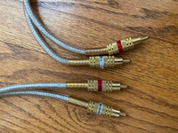 RCA audio interconnect cables for use with high end audio system
