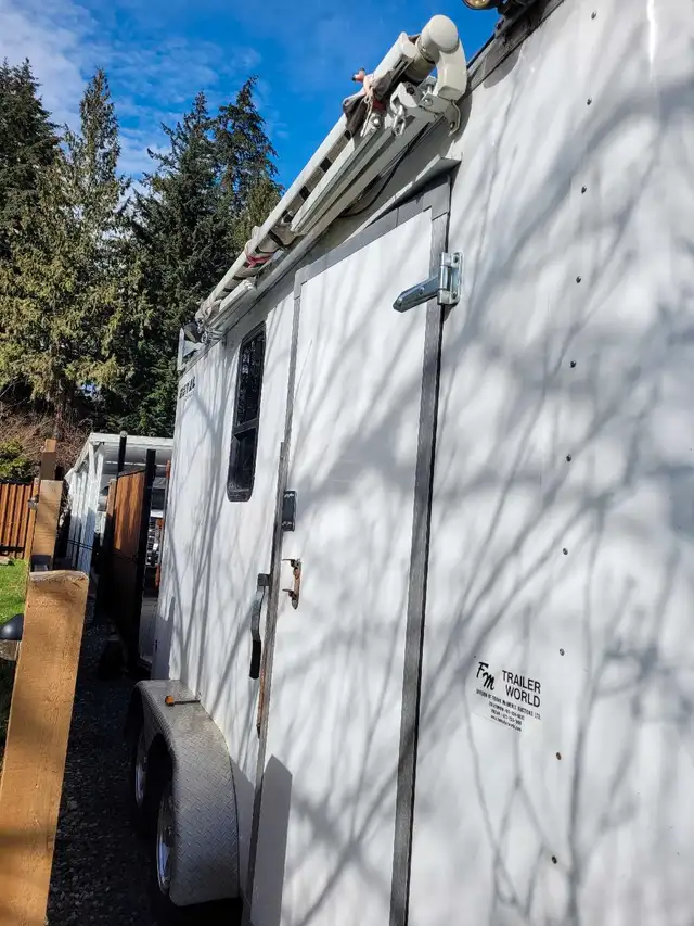 7x14 Cargo/Enclosed Partially Camperized Trailer in Cargo & Utility Trailers in Hope / Kent - Image 3