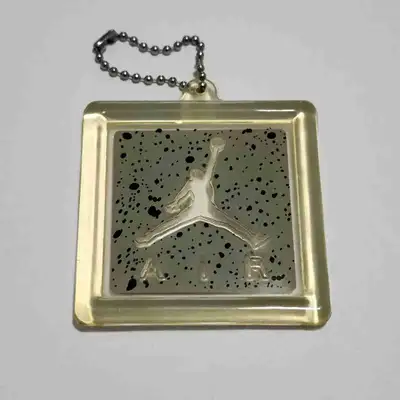 Vintage Cloud Speckled Nike Air Jordan Hang Tag Keychain RARE, View more