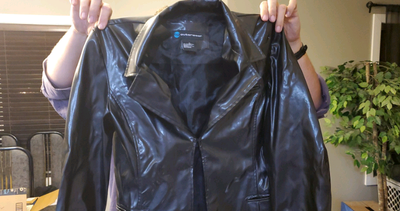 Woman's Faux Leather Jacket size medium, View more