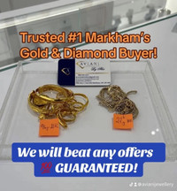 Trusted #1 Markham’s Gold & Diamond Buyer!