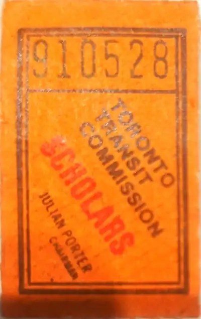 Vintage TTC Toronto Transit Commission Scholars Ticket, View more