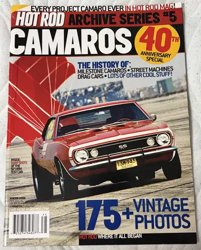Hot Rod Archives Chevy Camaro 40th Anniversary Special Magazine, View more