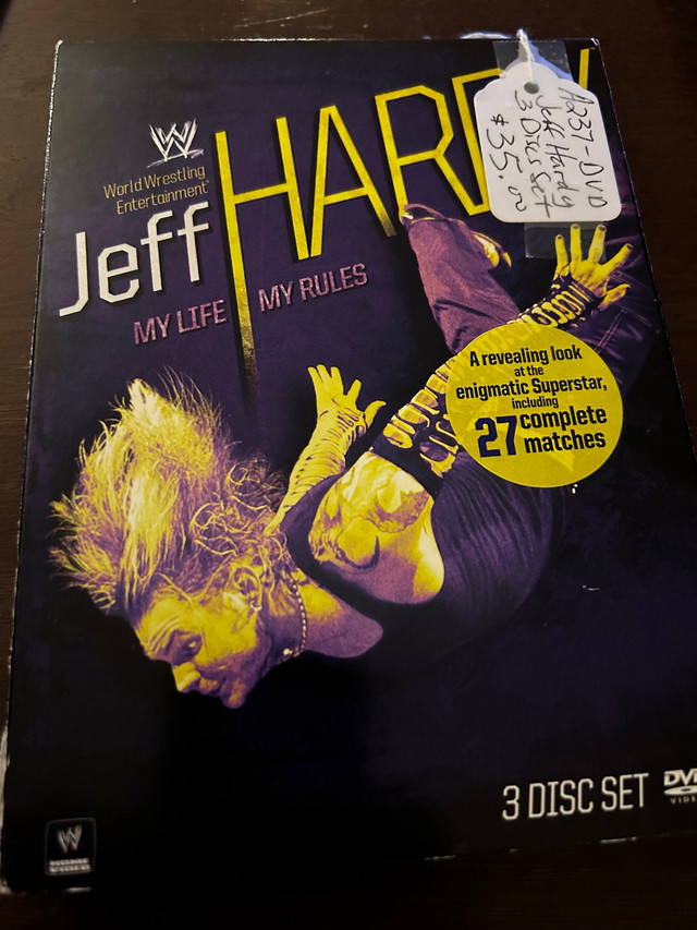 Jeff Hardy DVD 3 Discs Set WWE WWF My Life My Rules Booth 276 in CDs, DVDs & Blu-ray in Edmonton