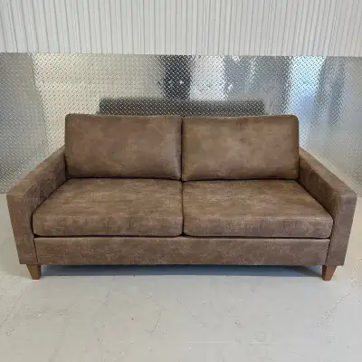*FREE DELIVERY* BROWN LEATHER PALLISER FURNITURE SOFA COUCH
