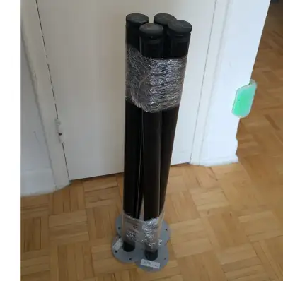 IKEA ADILS Table Desk Legs, black Set of 4, View more