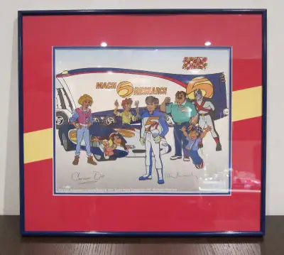 The New Adventures of Speed Racer Custom Framed Animation Cel c1997 Speed Racer Enterprises, Inc. Fr...