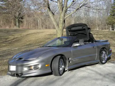 1999 ANTIQUE FIREBIRD CONVERTIBLE, ORIGINAL 94,000 KM - 58,000 MILES - BUYERS PACKAGE - NON BRANDED...