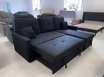Comfort zone section pull out sofa bed for sale , View more