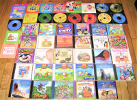 50 Kids Music and Audio Book cds for $25
