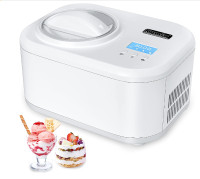 KUMIO 1.2-Quart Automatic Ice Cream Maker with Compressor